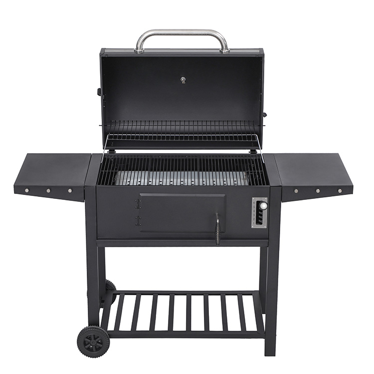 Foldable Side Shelf BBQ Charcoal Grill