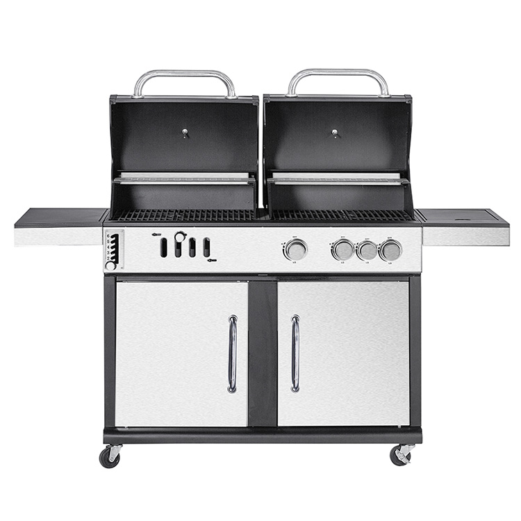 Outdoor Garden Large Gas and Charcoal Grill